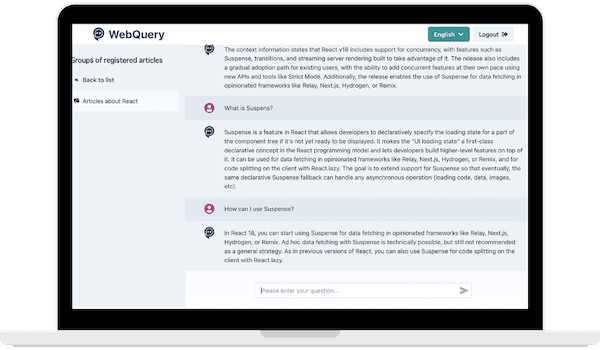 ChatGPT's AI answers questions based on the article content